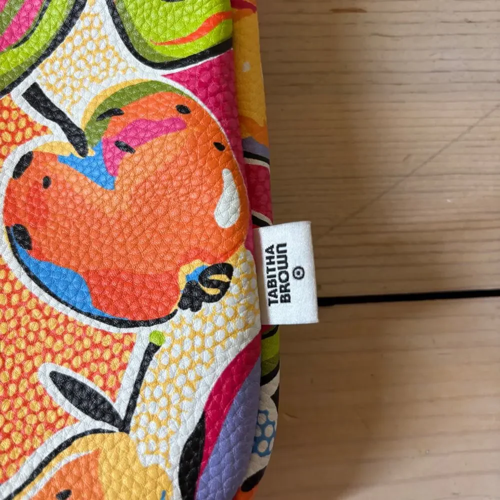 Tabitha Brown NWT 15” Tech Sleeve Zippered Laptop Case Bright Fruit Print